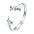 Silver Dachshund Ring