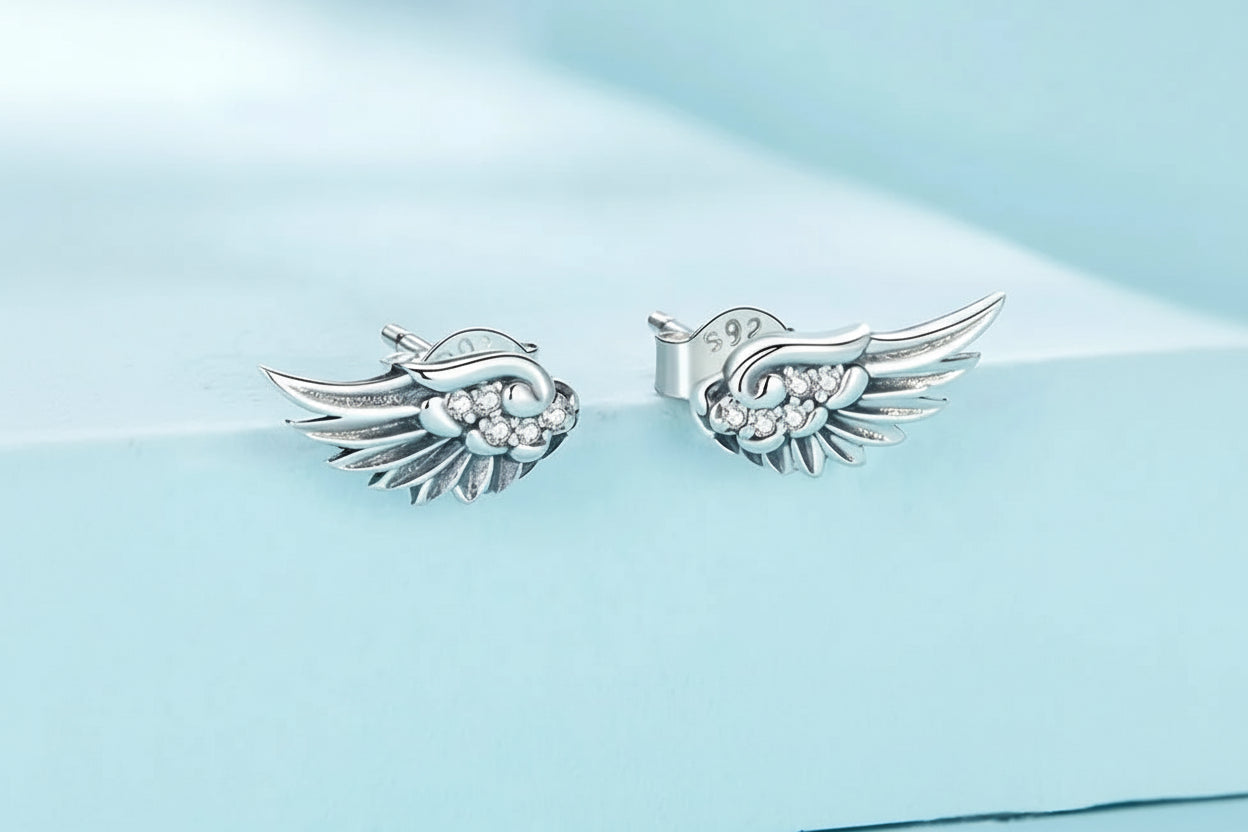Ophelia - Angel Wing Stud Earrings