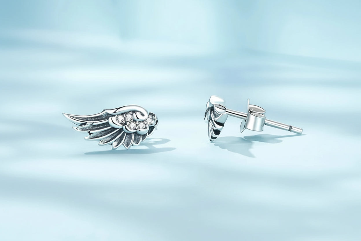 Ophelia - Angel Wing Stud Earrings