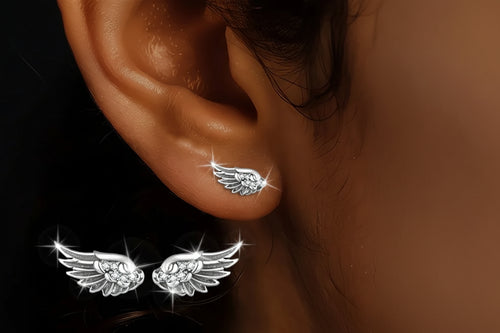 Ophelia - Angel Wing Stud Earrings